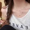 Colar Pingente de Contas Coloridas, Estilo Primavera e Verão, Corrente para Clavícula para Mulheres, Design de Nicho de Alta Qualidade, Corrente de Osso de Cobra