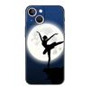 Para iPhone16 Nueva Elegante Funda de Teléfono para Mujer Bailando Ballet Bajo la Luna Cielo Estrellado