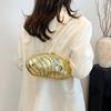 Bolso Acrílico de Moda para Mujer Bolso de Cena de Cadena Simple a Rayas para Mujer Bolso Clutch de Moda 2025 Bolso con Patrón de Piedra