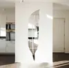Explosiones de Fábrica Pluma Espejo Acrílico Pegatina 3D Tridimensional Extraíble Pegatina de Pared Porche Sala de Estar Pintura Decorativa Cruz