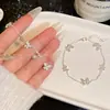 Pulsera de Perlas Mariposa Azul Menta para Mujer Moda de Alta Gama Dulce Exquisita Accesorios para la Mano Pequeños Frescos y Versátiles Accesorios Venta al por Mayor