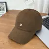 Sombrero Bordado Nuevo Estilo Primavera y Verano con Logo Pequeño B y Ala Ancha, Gorra de Béisbol Unisex Grande y Profunda que Hace que la Cara Parezca Más Pequeña