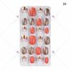 Se refiere al arte de uñas de Princesa 24 piezas de bolsa pieza de uña ponible arte de uñas terminado parche para niños arte de uñas pieza de uña terminada