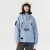 Chaqueta exterior de moda, traje de alpinismo a prueba de viento e impermeable estilo montaña personalizado, conjunto de dos piezas desmontable tres en uno con estampado