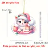 Decoración de Acrílico de Oruga Picante Navideña Transfronteriza Colgante Pequeño Colgante para Árbol de Navidad Lindo Mini Colgante