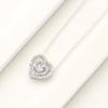 Nuevo colgante de amor de verano de estilo coreano con incrustaciones de diamantes, elegante, chapado en oro, varios estilos de uso, collar con cadena de clavícula para mujer