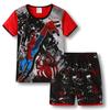 Roupa de Casa de Algodão para Menino de Manga Curta do Homem-Aranha Roupas Infantis Traje Primavera e Verão Roupas de Ar Condicionado Pijama Infantil Cartoon