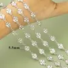 Coroa de concha banhada a ouro 18K real Trevo pulseira brincos colar criativo DIY acessórios de joias semiacabados