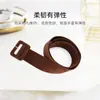 Cinto Larga Cintura Feminino Cinto para Suéter Estudante Acessório Decorativo Versátil Casaco Trench Versão Coreana Fivela de Pinos de Veludo Cinto Macio Cinto de Couro