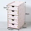 Caja de Almacenamiento para Escritorio de Oficina Gabinete de Almacenamiento de Madera Tipo Cajón Estante de Almacenamiento para Oficina Suministros Archivo Caja Organizadora Varios