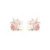 Brincos de Pérola com Concha de Estrela do Mar para Mulheres Ins Nicho High-End Brincos de Estrela de Cinco Pontas Akoya Coreano Doces Brincos