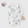 Mameluco de Manga Larga para Bebé, Ropa de Verano Delgada con Aire Acondicionado, Pijama de Verano Transpirable de Algodón Puro para Niños y Niñas, Pelele y Traje para Gatear