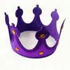 Tocados de Corona de Rey Halloween Junio 1 Día del Niño Disfraces Accesorios de Actuación Corona Brillante de Princesa Príncipe para Adultos