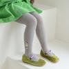 Nuevas medias para niñas, leggings para niños, ropa exterior de primavera y otoño, calcetines de una pieza para bebés, calcetines bordados de estilo occidental, calcetines finos para bebés