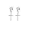 Colgante Cruz Personalizado Japonés y Coreano Transfronterizo Acero Inoxidable Clip para Oreja Perforada de Mujer Pendientes Magnéticos Amazon Aliexpress