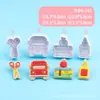 Formas de biscoito série escolar, corretivo, formas 3D de mola para material escolar, tesoura, material de escritório, formas de corte impressas simuladas, DIY