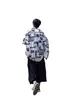 Camisa Floral de Manga Corta con Rayas Estampadas por Todas Partes, Elástica en Cuatro Direcciones, de Seda de Hielo para Hombre 2025 Estilo Hawaiano Camisa de Playa Vintage Ropa para Pareja