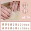 Cola de Unha Nova da Moda com Sensação Leve, Unhas Postiças Versáteis Curtas e Simples, Conjunto de Peças de Unha Prontas para Uso Venda por Atacado