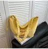 Bolso de Lona Casual de Color Sólido Transfronterizo para Mujer, Bolso Tote de Alta Gama de Gran Capacidad, Bolso de Axila Portátil para Mujer con Pliegues para Viaje
