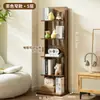Estante de livros de madeira maciça, prateleira de armazenamento autoportante, combinável livremente, prateleira de armazenamento para casa de crianças, armazenamento para sala de estar, armário para espaços estreitos, estante de livros