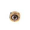 Joyería de Plata de Alta Calidad Plata S925 Chapada en Oro Colgante de Tara Verde con Ágata Incrustada, Accesorios de Plata Hechos a Mano para DIY Modernos y de Moda