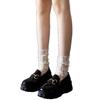 Amarillo Claro Verano Pequeño Fragancia Ultradelgado Encaje Moldeador Calcetines Medios de Pantorrilla Jk Chica Jacquard Pantorrilla Calcetines de Rizo Venta al Mayoreo