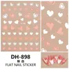 Redanco Nuevo Avión 3D Ins Popular Dibujo Animado Pegatinas para Uñas Multicolor Corazón Pegatinas Adhesivas para Uñas Dh-898