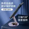 Soporte de metal para teléfono para transmisión en vivo estilo TikTok, giratorio y ajustable 360 grados, soporte plegable para tableta y teléfono de escritorio para perezosos