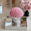 [En Stock] Nuevo Producto Cubo de Abrazo con Lazo Mediano Caja de Regalo con Flores Preservadas