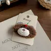 Nuevo Oso de Lana de Cordero Pinza para el Pelo Dibujo Scrunchie Dulce Accesorio para el Cabello de Niña Goma para el Cabello que no daña Pinza para el Cabello Accesorio para el Cabello