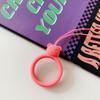 Lanyard de Anillo de Silicona de Oso Colgante de Silicona Lindo de Dibujos Animados Llavero Lanyard de Teléfono Móvil Tendencia Lanyard de Silicona