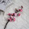 Flor artificial ciruelo seco decoración sala de estar porche floral simple chino flor de ciruelo flor de invierno dulce flor de seda rama de flor artificial flor de ciruelo