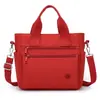 Bolso bandolera multicapa ligero para mujer, gran capacidad, bolso de hombro de nailon resistente al agua, bolso tote de nailon, bolsa de mamá