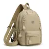 Mochila de Lona de Gran Capacidad para Mujer, Bolso Escolar Versátil Casual para Estudiante, Estilo Coreano Ins con Aspecto de Alta Gama, Mochila de Viaje