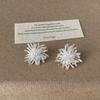 Brincos Versáteis de Metal Zircônia Pérola Fogo de Artifício para Mulheres Personalidade de Nicho Exquisitos Únicos Brincos da Moda Brincos