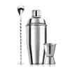 Las Herramientas de Barra Más Vendidas del Fabricante Set Completo de Coctelera de Acero Inoxidable Kit Completo de Coctelería Set de Coctelería