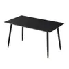Mesa de Jantar de Ardósia de Luxo Nórdico para Casa Apartamento Pequeno Moderna Simples Fornecedor Direto Fábrica Vários Tamanhos de Mesa