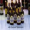 Simulación tridimensional de vino tinto vino DIY miniatura tienda de conveniencia supermercado coche adornos de escritorio juego de comida accesorios de resina