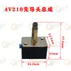 Acessórios para Válvula Solenoide 4V210-08/4V110/310/410 Núcleo da Válvula Cabeça Guia Mola Porca Componentes Pneumáticos