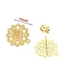 Pendientes de Acero Inoxidable de Moda con Diseño Calado para Oreja Pendientes Chapados al Vacío en Oro de 18 Quilates Materiales para Joyería Hecha a Mano DIY