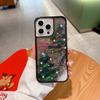 Nueva funda de árbol de Navidad de arenas movedizas para teléfono Apple 16promax iPhone15 comercio exterior 14 anticaída 13 duro 12