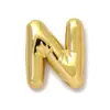 Europa y Estados Unidos venta caliente oro real 18k acero de titanio 26 letra colgante burbuja acero inoxidable joyería accesorios diy colgante de collar