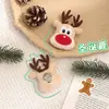 Colgante de Felpa de Dibujos Animados, Broche Lindo de Reno Navideño, Accesorios, Muñeco, Bolsa, Colgante, Llavero, Ropa