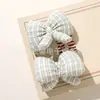 Atmosfera de Conto de Fadas Estética Listrada Acessórios de Laço Roupas DIY Headwear Corsage Decoração de Sapato Acessórios de Batata Frita
