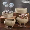 Vasos de Cerâmica Bruta Sem Esmalte para Flores Frescas com Características Zen Criativas, Novo Conjunto Respirável para Plantas Suculentas, Frete Grátis