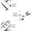 Fábrica de Shenzhen accesorios para correa doble presión hebilla de mariposa rebote automático hebilla plegable acero inoxidable 304 hebilla de correa venta al por mayor