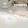 Acessórios para Nail Art de Cor Sólida Laço Tendência de Resina Mini Gravata Borboleta 3D Decoração de Unha Enfeites Feitos à Mão