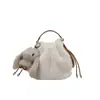 Bolsa de pelúcia estilo ins muito estilosa para mulheres, nova bolsa transversal da moda 2026, bolsa de balde fofa com boneca de pelúcia
