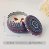 Velas perfumadas de cera de soja em lata para o Sudeste Asiático, velas aromáticas sem fumaça, velas perfumadas para atmosfera de aniversário