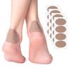 Pegatinas casuales de franela para zapatos de tacón alto, pegatinas antidesgaste para la parte posterior del pie, pegatinas multifuncionales para los pies, almohadilla grande ovalada antideslizante para los pies, pegatinas absorbentes del sudor en la palma delantera.